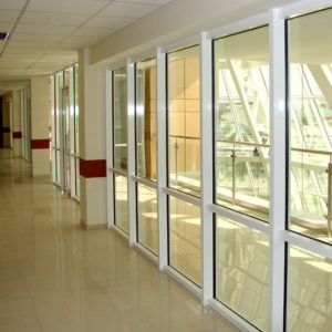 Противопожарная перегородка с оконным блоком / серия FRM5402